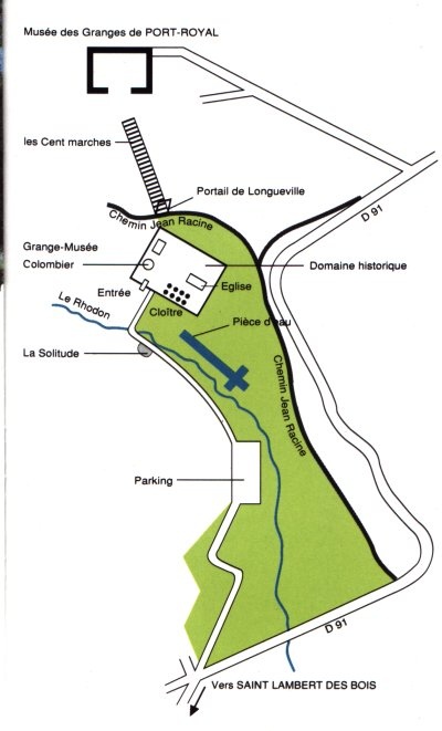 Plan de Port-Royal des Champs